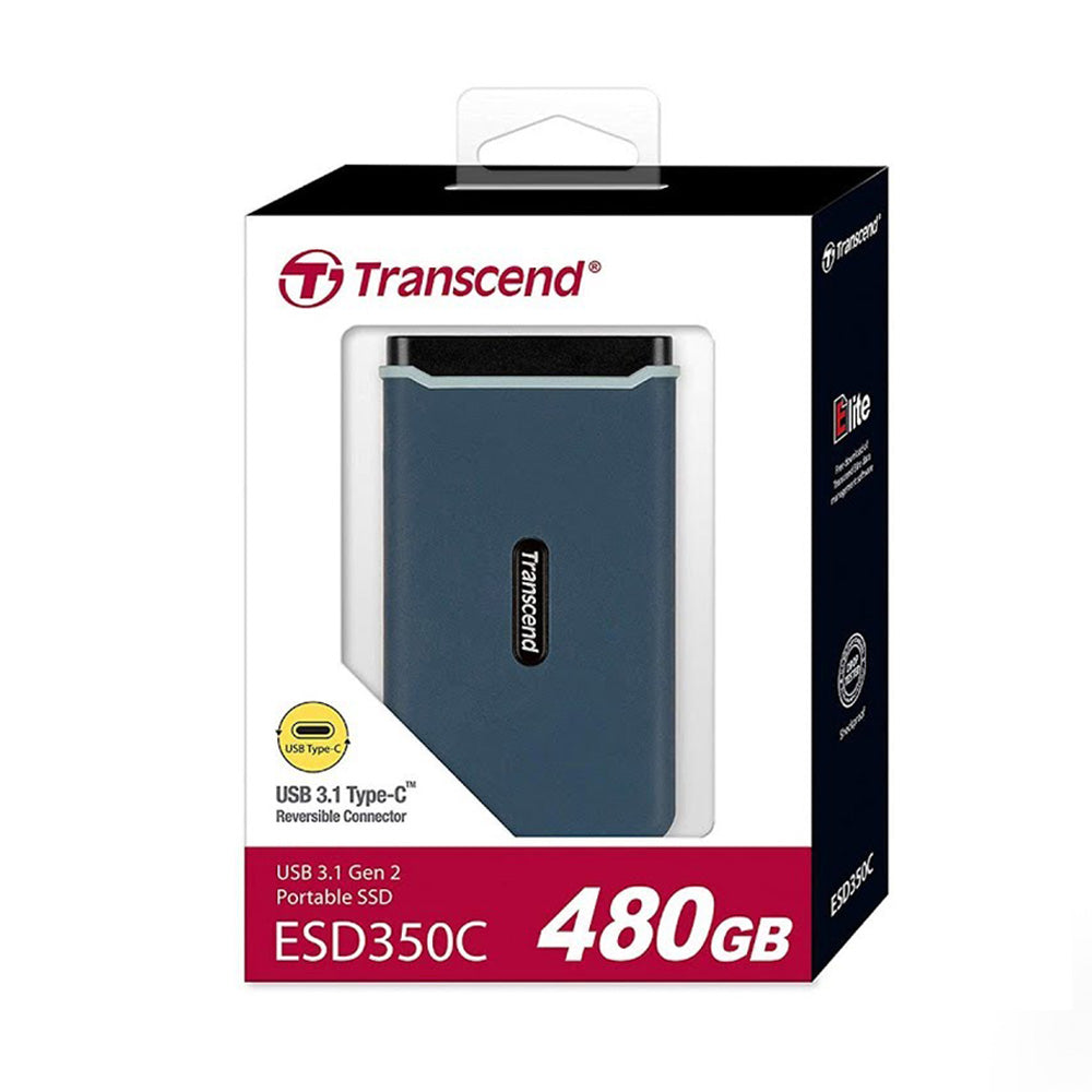 Transcend ESD350C 480GB 3D NAND Solid State Drive - Laptop Spares