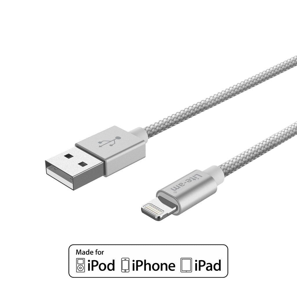 Apple iPhone iPad MFi Certified Lightning USB Fast Charge and Sync Cab