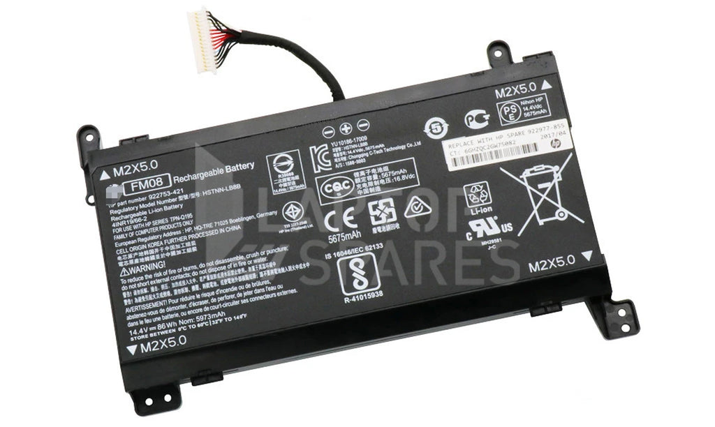 HP Omen 17-AN054UR 17-AN068UR 17-AN102NK 17-AN103NM 86Wh 8 Cell Battery - Laptop Spares