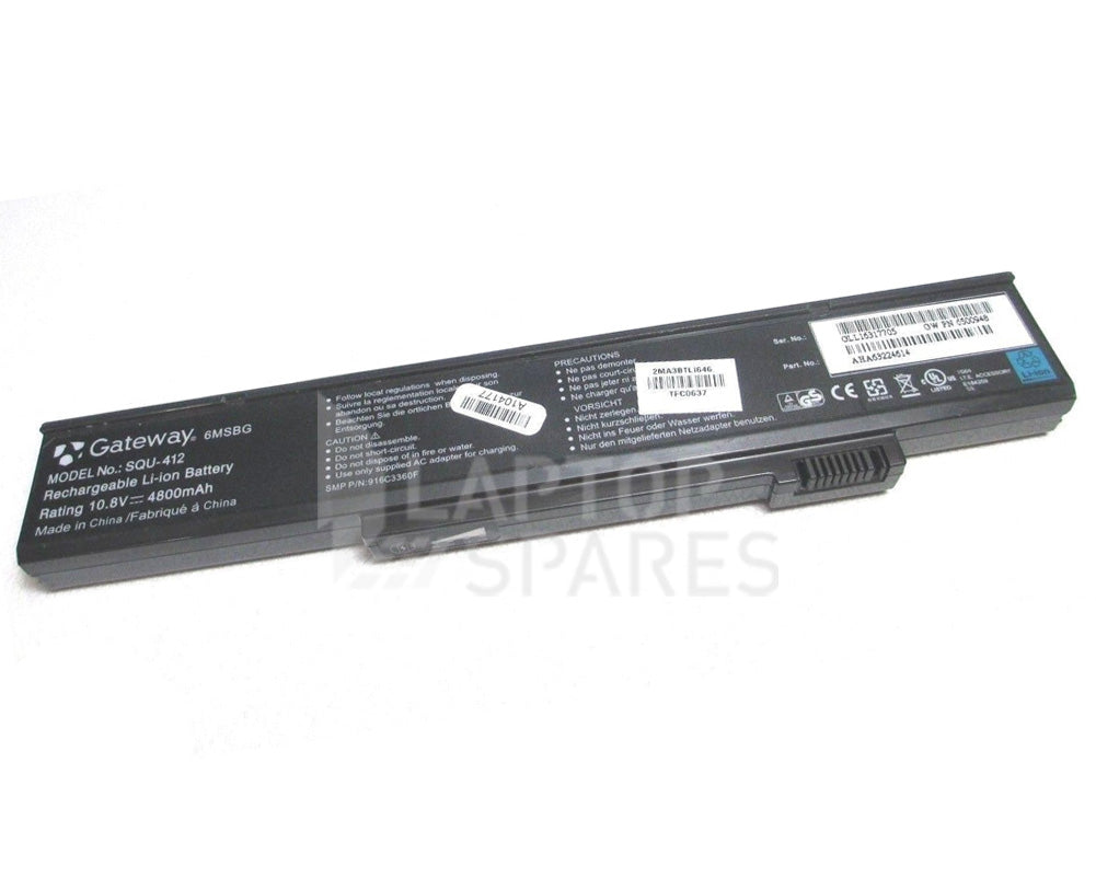 Gateway SQU-412 SQU-413 SQU-414 SQU-415 4400mAh 8 Cell Battery - Laptop Spares