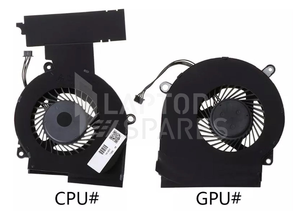 HP OMEN 15-DC 15-DC0013TX 15-DC0004TX 15-DC0005TX Laptop CPU Cooling Fan Pair - Laptop Spares
