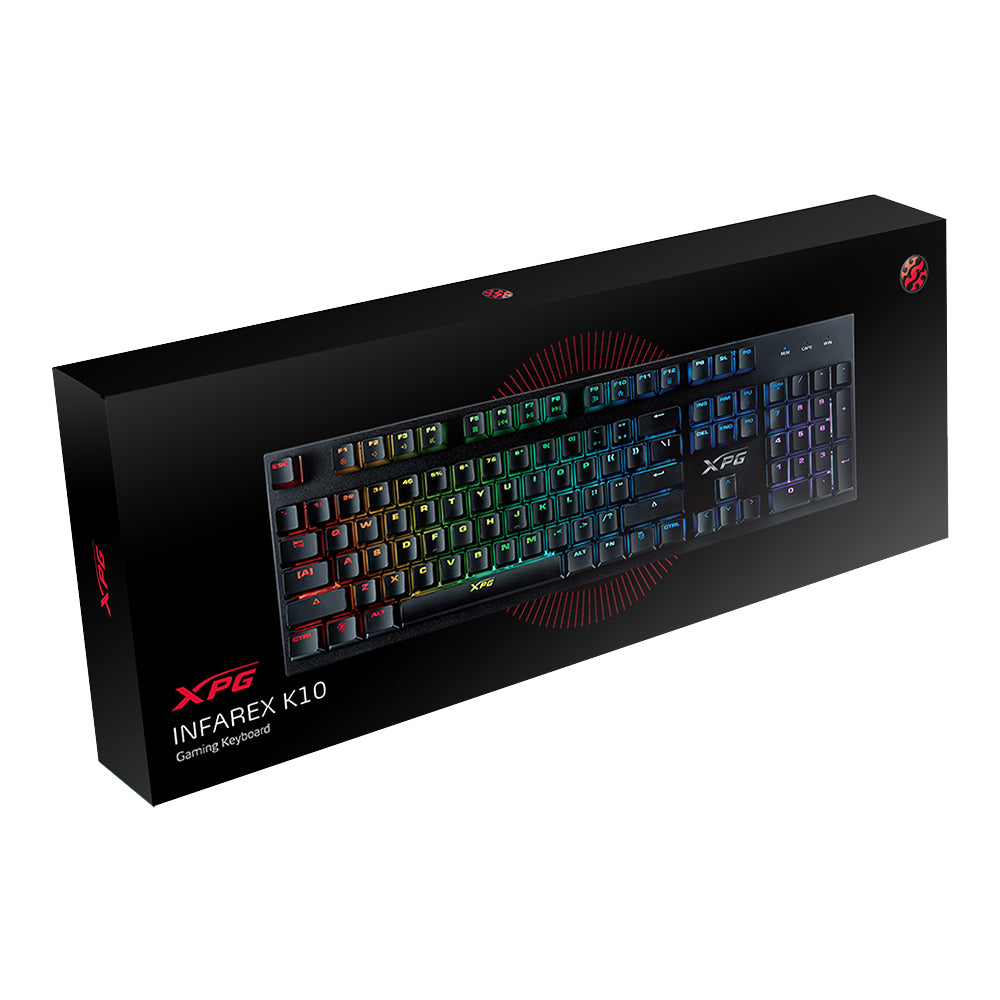 XPG INFAREX K10 RGB Mechanical Gaming Keyboard - Laptop Spares