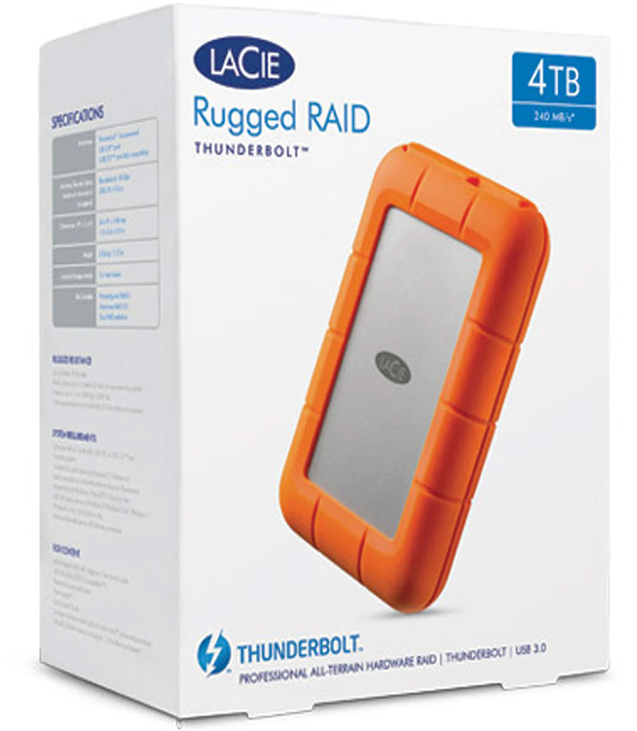Lacie Rugged Thunderbolt Portable 4TB Hard Drive - Laptop Spares