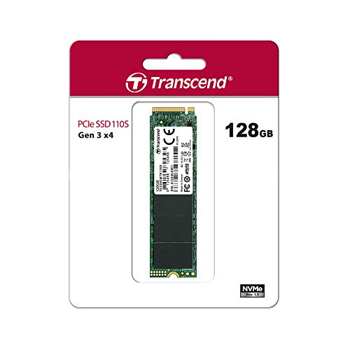 Transcend 128GB NVMe PCIE SSD Hard Drive M.2 MTE110 Card - Laptop Spares