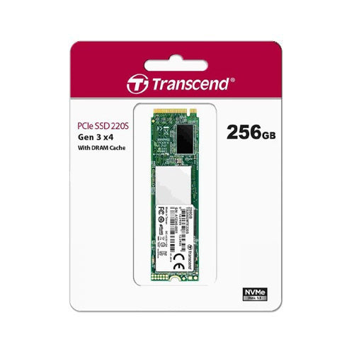 Transcend 256GB NVMe PCIE SSD Hard Drive M.2 MTE110 Card - Laptop Spares
