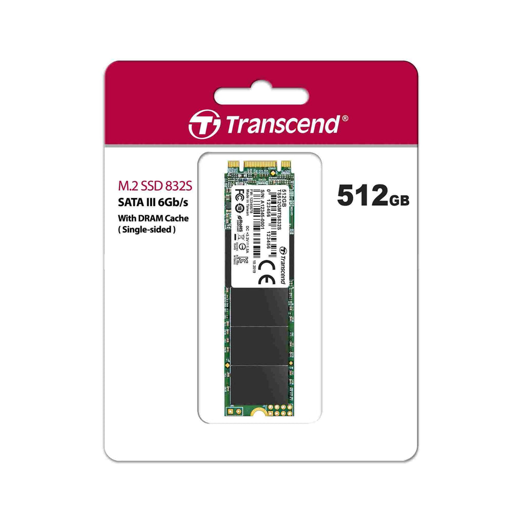Transcend 512GB M.2 SATA Internal SATA III MTS832 SSD Card - Laptop Spares