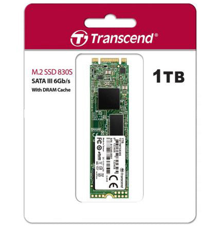 Transcend 1TB M.2 SATA Internal SATA III MTS830 SSD Card - Laptop Spares