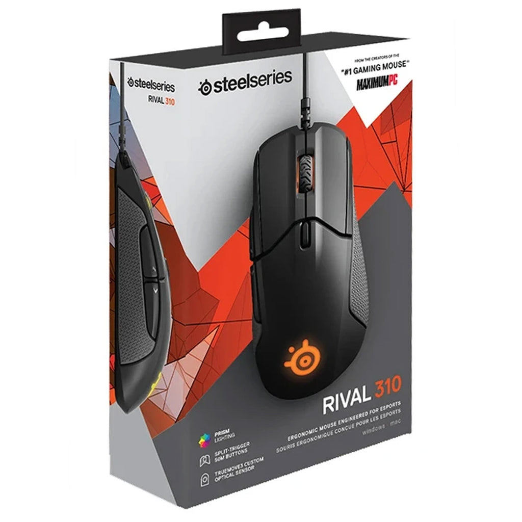 SteelSeries Rival 310 Ergonomic RGB Lighting Gaming Mouse - Laptop Spares