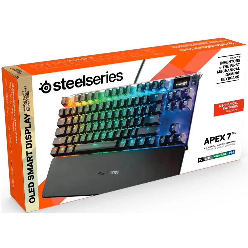 Steel Series Apex 7 TKL Red Switch US RGB Mechanical Gaming Keyboard - Laptop Spares