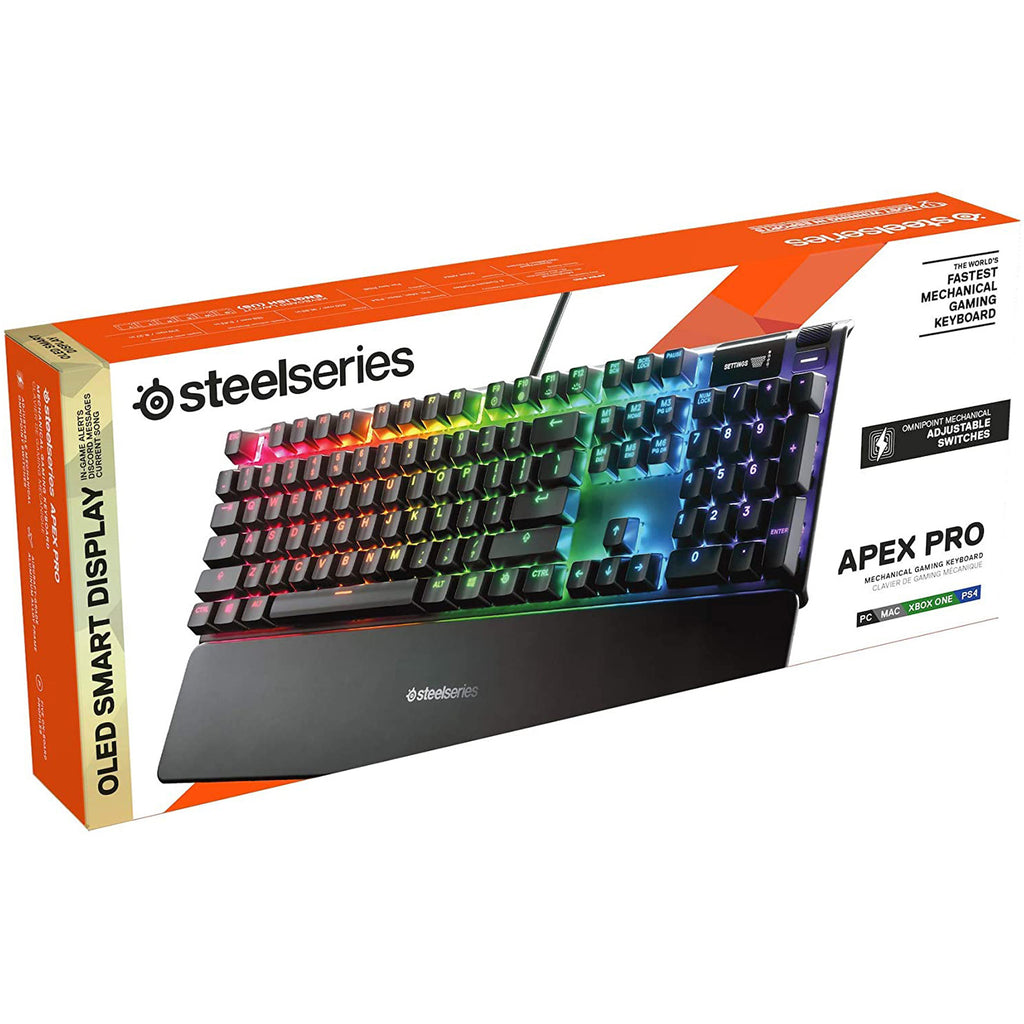 Steel Series Apex Pro US RGB Mechanical Gaming Keyboard - Laptop Spares