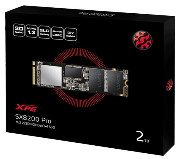 Adata XPG SX8200 Pro 2TB NVMe PCIE SSD Hard Drive Gen3x4 M.2 2280 Card - Laptop Spares