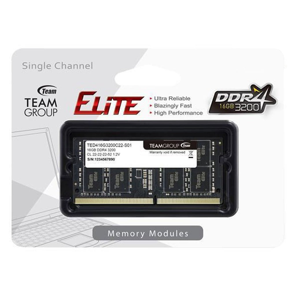 TEAMGROUP 16GB DDR4 3200MHz SO-DIMM LAPTOP RAM - Laptop Spares