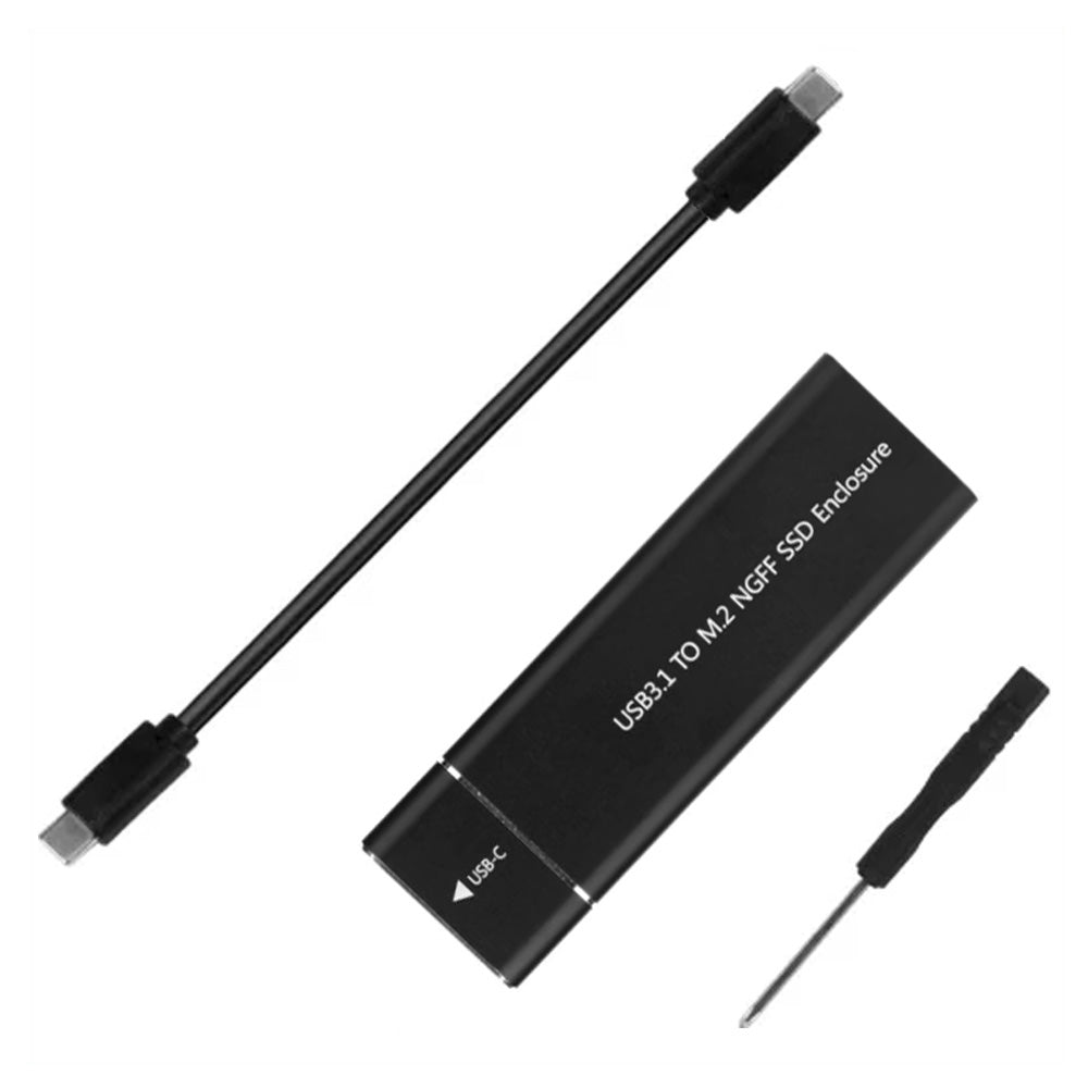 Laptop Hard Drive Portable Case USB Type-C To M.2 NGFF 2260 / 2280 SSD Enclosure - Laptop Spares
