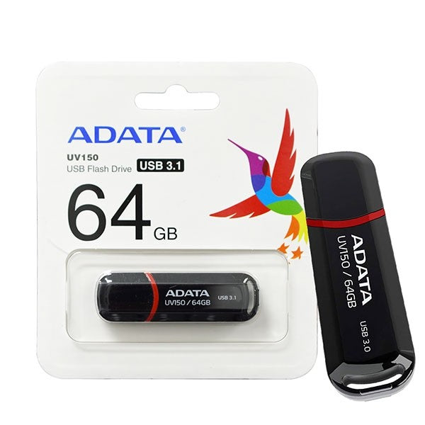 Adata UV150 64GB USB Flash Drive 3.1 - Laptop Spares